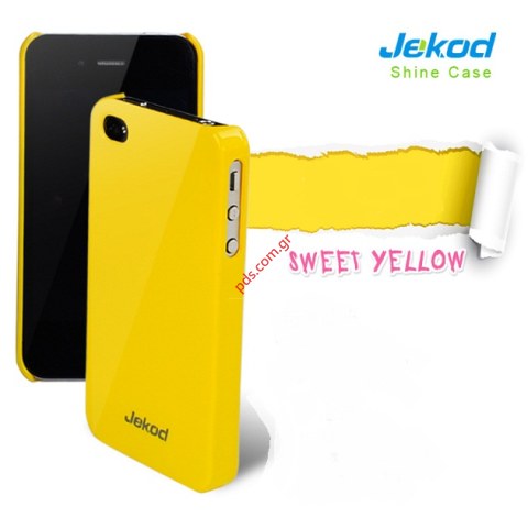 Excelent quality Jekod Shine Hard Skin for Apple Iphone 5 Case in yellow color Excelent quality Jekod Shine Hard Skin for Apple Iphone 5 Case in yellow color