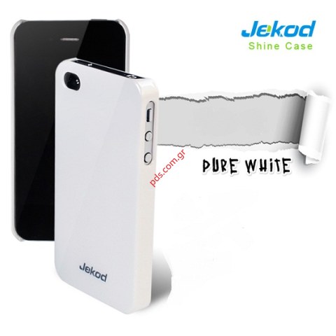 Excelent quality Jekod Shine Hard Skin for Apple Iphone 5 Case in White color Excelent quality Jekod Shine Hard Skin for Apple Iphone 5 Case in White color