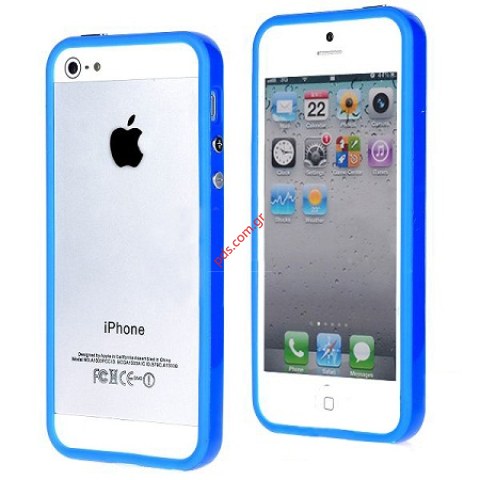 Εξωτερικό θήκη Bumper iphone 5, 5S Blue σε μπλέ χρώμα Εξωτερικό θήκη Bumper iphone 5, 5S Blue σε μπλέ χρώμα