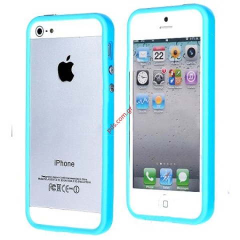 External bumper case iphone 5, 5S Light Blue   External bumper case iphone 5, 5S Light Blue