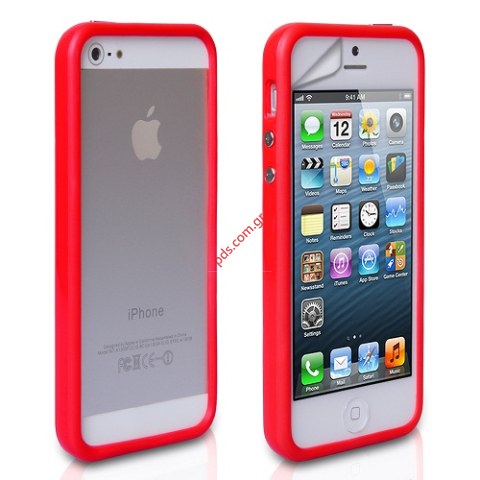 External bumper case iphone 5, 5S Red  External bumper case iphone 5, 5S Red