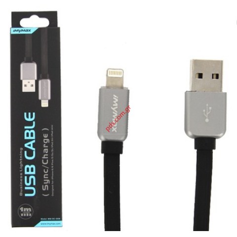 Cable (COPY) USB iMymax Fast Charging cable iPhone 5s, 5c, 6,6 Plus, iPad Air, iPad mini (8-pin) DC-006 Black (1 METER) Cable (COPY) USB iMymax Fast Charging cable iPhone 5s, 5c, 6,6 Plus, iPad Air, iPad mini (8-pin) DC-006 Black (1 METER)
