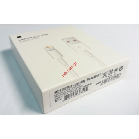 Data cable (OEM) Lightning Iphone 5 MD818ZM/A 8 PIN 1M A1480 Connector in Blister Data cable (OEM) Lightning Iphone 5 MD818ZM/A 8 PIN 1M A1480 Connector in Blister