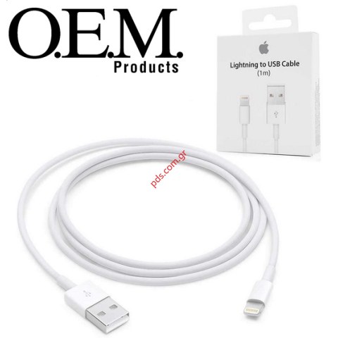 Data cable (OEM) Lightning Iphone 5 MD818ZM/A 8 PIN 1M A1480 Connector in Blister Data cable (OEM) Lightning Iphone 5 MD818ZM/A 8 PIN 1M A1480 Connector in Blister