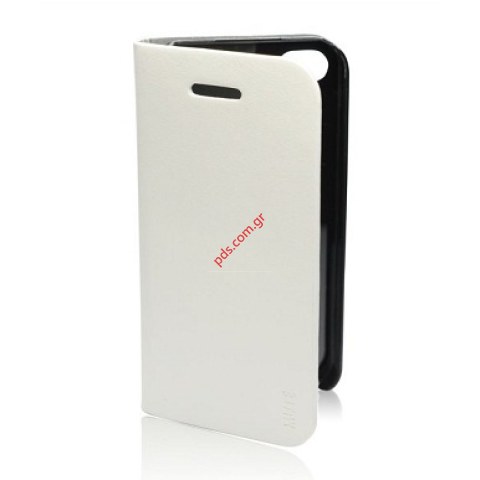 Case Flip Book Mute iPhone 5 White color Case Flip Book Mute iPhone 5 White color
