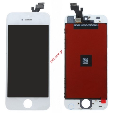 Display set LCD (TM) iPhone 5 White with front cover touch screen and digitizer  Display set LCD (TM) iPhone 5 White with front cover touch screen and digitizer