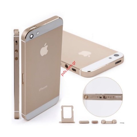 Back housing cover iPhone 5 Gold color High Quality Back housing cover iPhone 5 Gold color High Quality