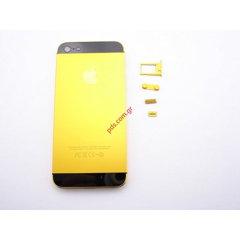Back cover set (OEM) iPhone 5 Gold Yellow (anodization) Back cover set (OEM) iPhone 5 Gold Yellow (anodization)