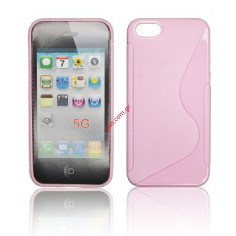 Hard plastic case S Line for Apple iPhone 5 Light Pink color  Hard plastic case S Line for Apple iPhone 5 Light Pink color