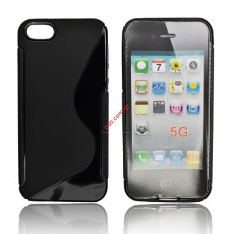 Hard plastic case S Line for Apple iPhone 5 in black color Hard plastic case S Line for Apple iPhone 5 in black color