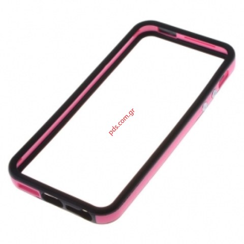Apple iPhone 5 Bumper Style Case in black with pink Apple iPhone 5 Bumper Style Case in black with pink