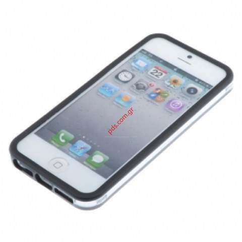 Apple iPhone 5 Bumper Style Case in Clear Transparent Black Apple iPhone 5 Bumper Style Case in Clear Transparent Black