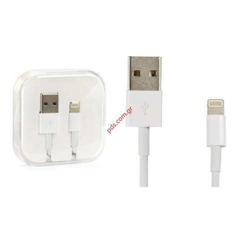 Compatible Lightning cable iPhone 8 PIN (1M) USB Data Cable (Sync) & Charge Cable (Lightning) white. Compatible Lightning cable iPhone 8 PIN (1M) USB Data Cable (Sync) & Charge Cable (Lightning) white.