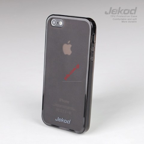 Θήκη Apple iPhone 5 Jekod TPU Gel Black transparent (blister)