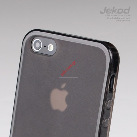 Θήκη Apple iPhone 5 Jekod TPU Gel Black transparent (blister)