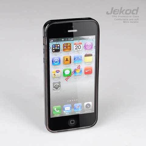Θήκη Apple iPhone 5 Jekod TPU Gel Black transparent (blister)