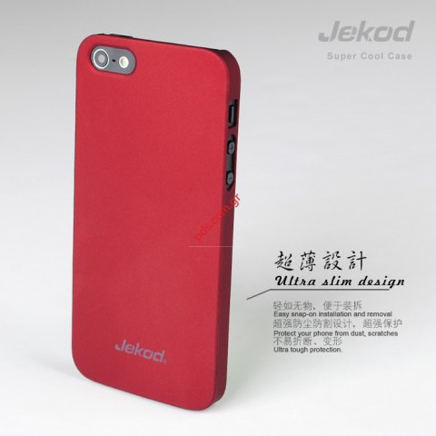 Excelent quality Jekod Super Cool Hard Skin For Apple Iphone 5 Case Red color Excelent quality Jekod Super Cool Hard Skin For Apple Iphone 5 Case Red color