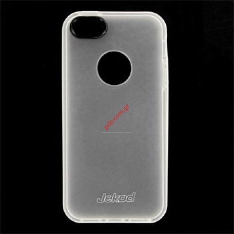 Transparent hard plastic silicon TPU case Apple iPhone 5 White color with frame. Transparent hard plastic silicon TPU case Apple iPhone 5 White color with frame.