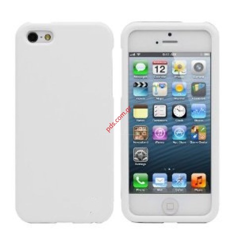 Θήκη σιλικόνης για το Apple iPhone 5G White Θήκη σιλικόνης για το Apple iPhone 5G White