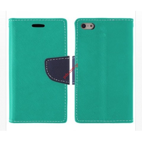 Case flip book Fancy iPhone 5, 5S Mint Blue  Case flip book Fancy iPhone 5, 5S Mint Blue
