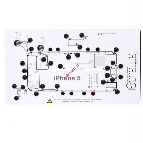 Stay organized screw iSCREW iPhone 5 and easily keep track of all the screws when servicing  Stay organized screw iSCREW iPhone 5 and easily keep track of all the screws when servicing