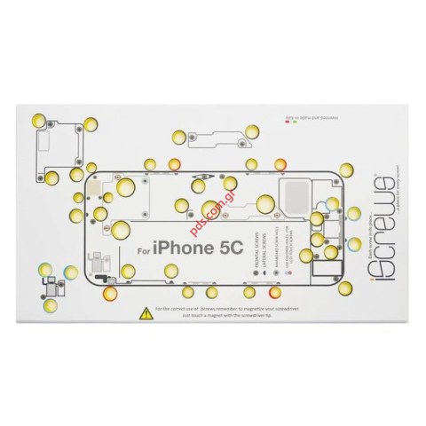 Βάση για τις βίδες iSCREW iPhone 5c για οργανωμένο επίπεδο επισκευής Βάση για τις βίδες iSCREW iPhone 5c για οργανωμένο επίπεδο επισκευής