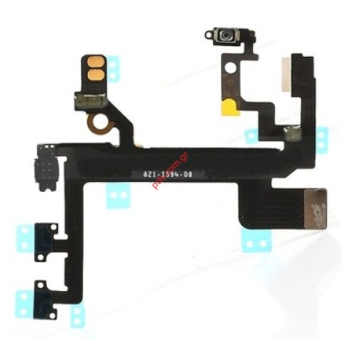 Γνήσια ταινία iPhone 5S Power on/off cable volume button switch