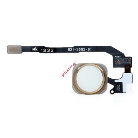 Καλωδιοταινία διακόπτη Home set iPhone 5S Gold Button version 2 (FINGERPRINT SENSOR) για το χρυσό χρώμα Καλωδιοταινία διακόπτη Home set iPhone 5S Gold Button version 2 (FINGERPRINT SENSOR) για το χρυσό χρώμα