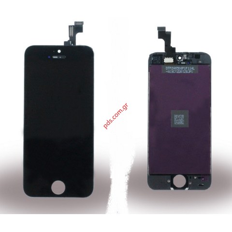 Οθόνη σετ (TM) iPhone 5S A1533 Black με το εξωτερικό τζάμι με την αφή σε μαύρο χρώμα  Οθόνη σετ (TM) iPhone 5S A1533 Black με το εξωτερικό τζάμι με την αφή σε μαύρο χρώμα
