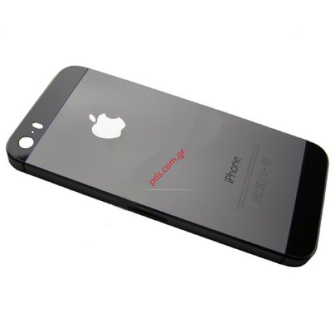 Πίσω καπάκι μπαταρίας iPhone 5S Black Silver σε γκρί χρώμα 