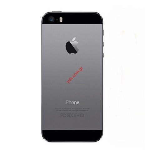 Πίσω καπάκι μπαταρίας iPhone 5S Black Silver σε γκρί χρώμα 