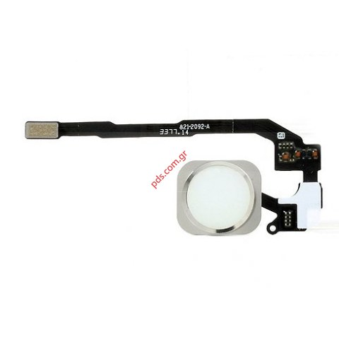 Ταινία διακόπτη Home iPhone 5S White Button version 2 (FINGERPRINT SENSOR) για το λευκό χρώμα Ταινία διακόπτη Home iPhone 5S White Button version 2 (FINGERPRINT SENSOR) για το λευκό χρώμα
