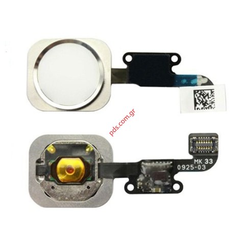 Εσωτερική ταινία Home (OEM) Apple iPhone 6 White σε λευκό χρώμα flex cable Button switch (ΠΡΟΣΟΧΗ ΔΕΝ ΘΑ ΛΕΙΤΟΥΡΓΕΙ Η ΑΦΗ ΜΕ ΤΟ ΔΑΚΤΥΛΙΚΟ ΑΠΟΤΥΠΩΜΑ)  Εσωτερική ταινία Home (OEM) Apple iPhone 6 White σε λευκό χρώμα flex cable Button switch (ΠΡΟΣΟΧΗ ΔΕΝ ΘΑ ΛΕΙΤΟΥΡΓΕΙ Η ΑΦΗ ΜΕ ΤΟ ΔΑΚΤΥΛΙΚΟ ΑΠΟΤΥΠΩΜΑ)