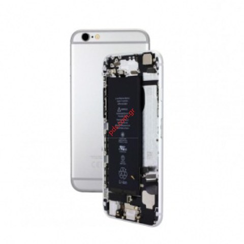 Πίσω καπάκι (OEM) iPhone 6 4.7 Silver με εξαρτήματα σε ασημί χρώμα. Πίσω καπάκι (OEM) iPhone 6 4.7 Silver με εξαρτήματα σε ασημί χρώμα.