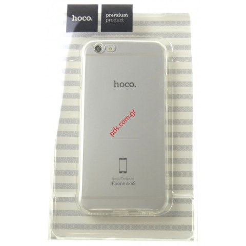Θήκη Apple iPhone 6 4.7 HOCO TPU Gel White transparent σε λευκό χρώμα (Blister) Θήκη Apple iPhone 6 4.7 HOCO TPU Gel White transparent σε λευκό χρώμα (Blister)