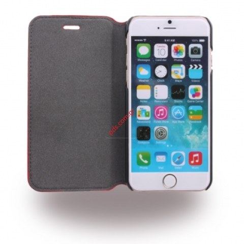 Θήκη Ferrari τύπου βιβλίου κόκκινο για iPhone 6, 6s Carbon Red Racing
