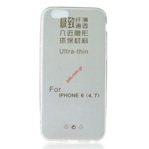 Θήκη σιλικόνης λεπτή TPU Clear iPHONE 6 4.7 Black σε σκούρο μαύρο χρώμα Θήκη σιλικόνης λεπτή TPU Clear iPHONE 6 4.7 Black σε σκούρο μαύρο χρώμα