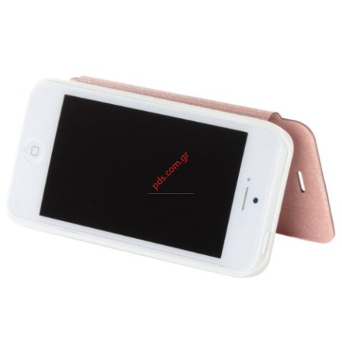 Θήκη βιβλίου KLD Iceland iPhone 6 Gold (4.7 inch) με πορτάκι σε χρυσό χρώμα