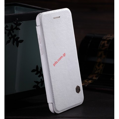 Θήκη βιβλίου Nilkin Qin iPhone 6, 6s White (4.7 inch) με πορτάκι σε λευκό χρώμα
