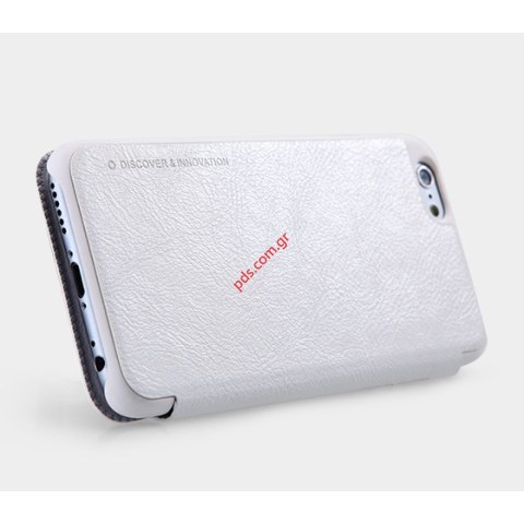 Θήκη βιβλίου Nilkin Qin iPhone 6, 6s White (4.7 inch) με πορτάκι σε λευκό χρώμα