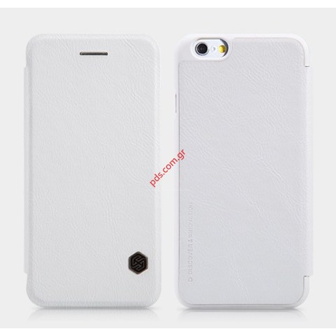 Θήκη βιβλίου Nilkin Qin iPhone 6, 6s White (4.7 inch) με πορτάκι σε λευκό χρώμα Θήκη βιβλίου Nilkin Qin iPhone 6, 6s White (4.7 inch) με πορτάκι σε λευκό χρώμα