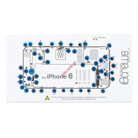 Βάση για τις βίδες iSCREW iPhone 6 για οργανωμένο επίπεδο επισκευής Βάση για τις βίδες iSCREW iPhone 6 για οργανωμένο επίπεδο επισκευής