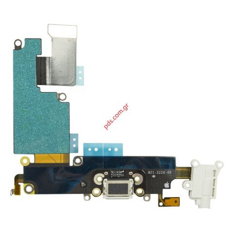 Καλωδιοταινία (OEM) iPhone 6 Plus Charge 5.5 White dock system σε λευκό χρώμα.