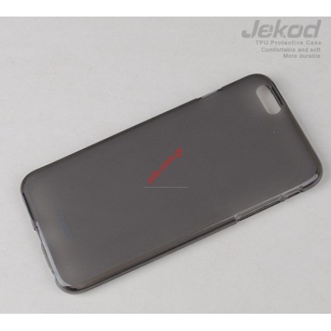 Θήκη Apple iPhone 6 PLUS Jekod TPU Gel Black σε μαύρο διάφανο χρώμα transparent (Blister)