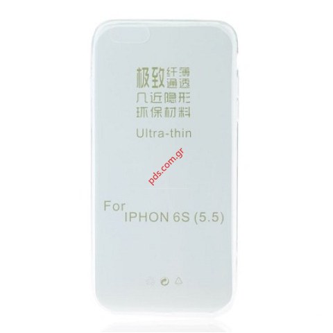 Back Case TPU Ultra Slim 0,3mm iPHONE 6/6s Plus 5.5 White transparent