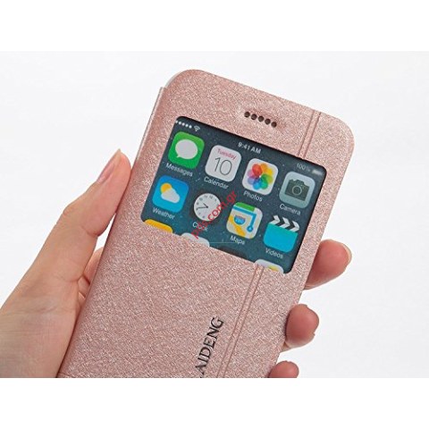 Case flip book stand KLD S-View Iceland iPhone 6 PLUS Gold (5.5 inch) 