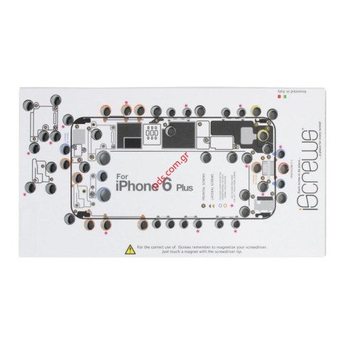 Βάση για τις βίδες iSCREW iPhone 6 PLUS για οργανωμένο επίπεδο επισκευής Βάση για τις βίδες iSCREW iPhone 6 PLUS για οργανωμένο επίπεδο επισκευής