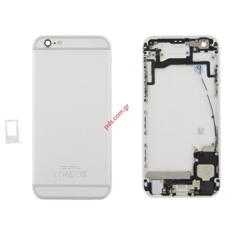 Πίσω καπάκι (SWAP) iPhone 6S Silver White with parts Πίσω καπάκι (SWAP) iPhone 6S Silver White with parts