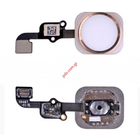 Ταινία Home Buttom (OEM) iPhone 6S/6S Plus Gold σε Λευκό χρυσό χρώμα (ΠΡΟΣΟΧΗ ΔΕΝ ΘΑ ΛΕΙΤΟΥΡΓΕΙ Η ΑΦΗ ΜΕ ΤΟ ΔΑΚΤΥΛΙΚΟ ΑΠΟΤΥΠΩΜΑ)  Ταινία Home Buttom (OEM) iPhone 6S/6S Plus Gold σε Λευκό χρυσό χρώμα (ΠΡΟΣΟΧΗ ΔΕΝ ΘΑ ΛΕΙΤΟΥΡΓΕΙ Η ΑΦΗ ΜΕ ΤΟ ΔΑΚΤΥΛΙΚΟ ΑΠΟΤΥΠΩΜΑ)