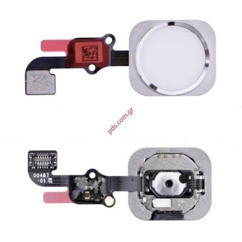 Ταινία Home Buttom (OEM) iPhone 6S/6S Plus White Silver σε Λευκό ασημί χρώμα (ΠΡΟΣΟΧΗ ΔΕΝ ΘΑ ΛΕΙΤΟΥΡΓΕΙ Η ΑΦΗ ΜΕ ΤΟ ΔΑΚΤΥΛΙΚΟ ΑΠΟΤΥΠΩΜΑ)  Ταινία Home Buttom (OEM) iPhone 6S/6S Plus White Silver σε Λευκό ασημί χρώμα (ΠΡΟΣΟΧΗ ΔΕΝ ΘΑ ΛΕΙΤΟΥΡΓΕΙ Η ΑΦΗ ΜΕ ΤΟ ΔΑΚΤΥΛΙΚΟ ΑΠΟΤΥΠΩΜΑ)